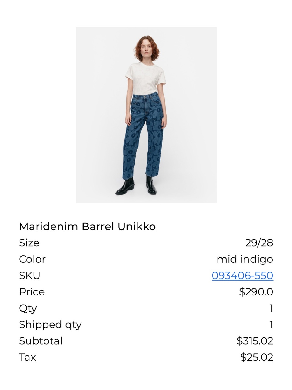 Marimekko barrel jeans - Picture 2 of 6